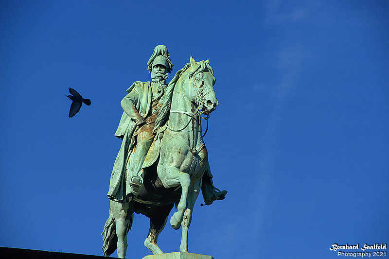 Bernhard Saalfeld - Kaiser Wilhelm I.mit Taube